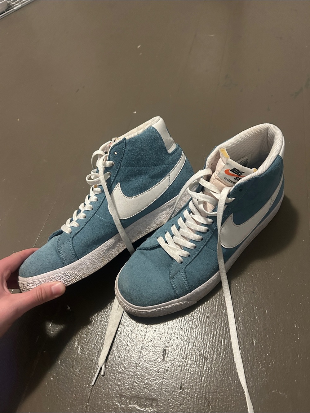 Teal Nike Blazers Size 9.5